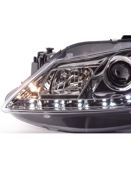 Faro Daylight LED DRL look Seat Ibiza tipo 6J 08- cromato