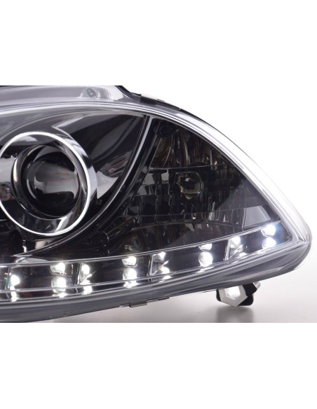 Faro Daylight LED DRL look Seat Ibiza tipo 6L 03-08 cromato