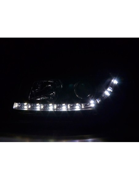 Faro Daylight LED DRL look Seat Leon tipo 1M 99-05 nero