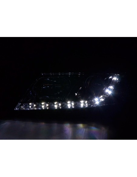 Faro Daylight LED DRL look Skoda Octavia tipo 1Z 04-08 cromato