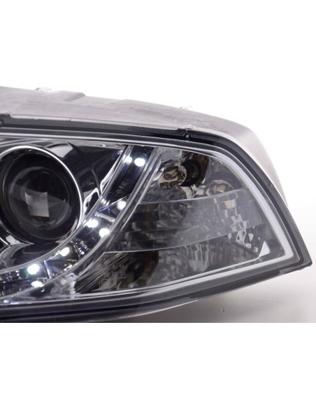 Faro Daylight LED DRL look Skoda Octavia tipo 1Z 04-08 cromato