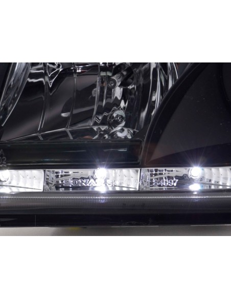 Faro Daylight LED DRL look Volvo S40 / V40 tipo V 96-04 nero