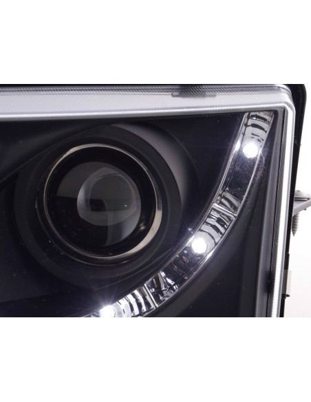 Faro Daylight LED DRL look Volvo S40 / V40 tipo V 96-04 nero