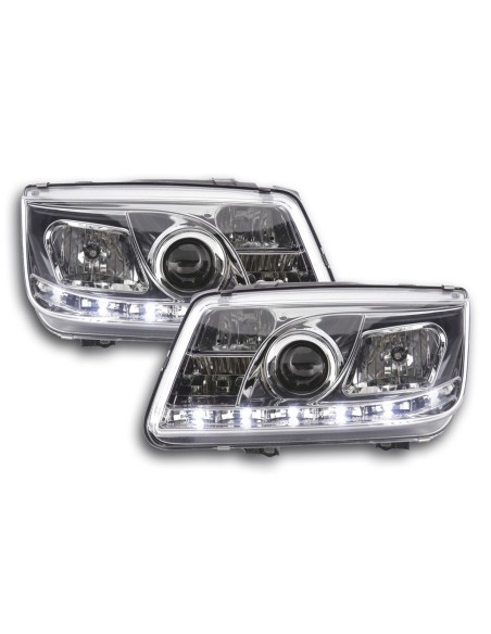 Faro Daylight LED DRL look VW Bora tipo 1J 99-04 cromato