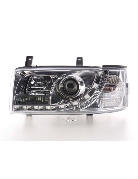 Faro Daylight LED DRL look VW Bus tipo T4 90-03 cromato