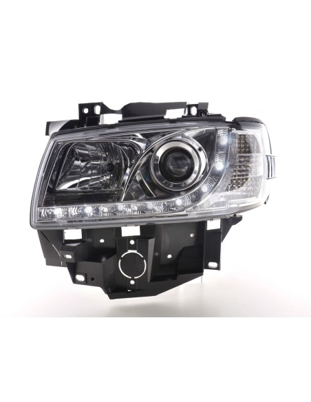 Faro Daylight LED DRL look VW Bus tipo T4 96-03 cromato