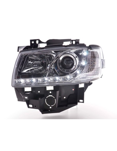 Faro Daylight LED DRL look VW Bus tipo T4 96-03 cromato