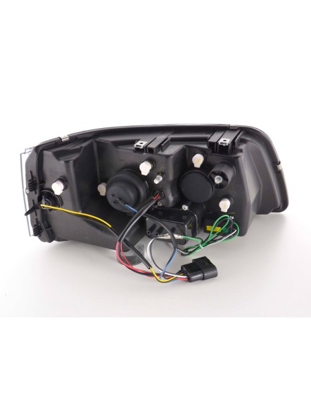 Faro Daylight LED DRL look VW bus tipo T5 03-09 nero