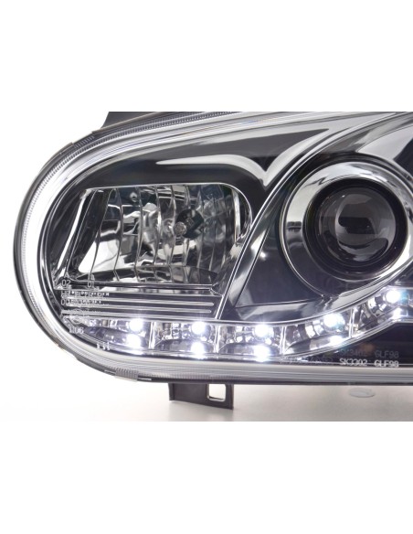 Faro Daylight LED DRL look VW Golf 4 tipo 1J 98-03 cromato