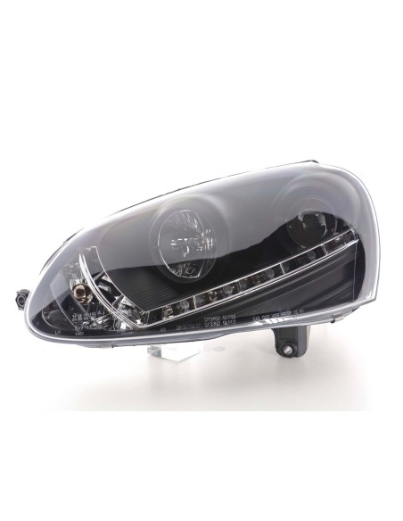 Faro Daylight LED DRL look VW Golf 5 tipo 1K 03-08 nero