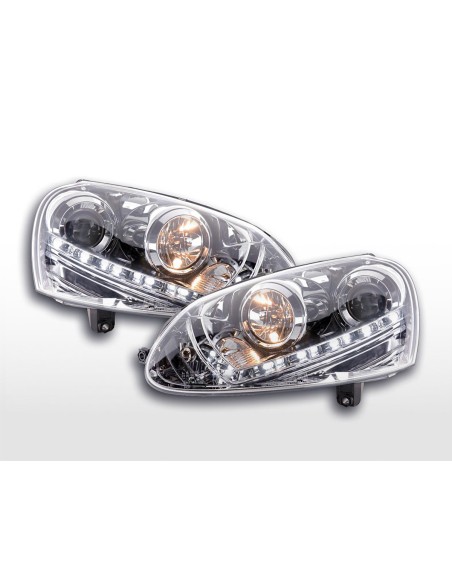 Faro diurno Luci di marcia diurna a LED VW Golf 5 tipo 1K 03-08 cromato