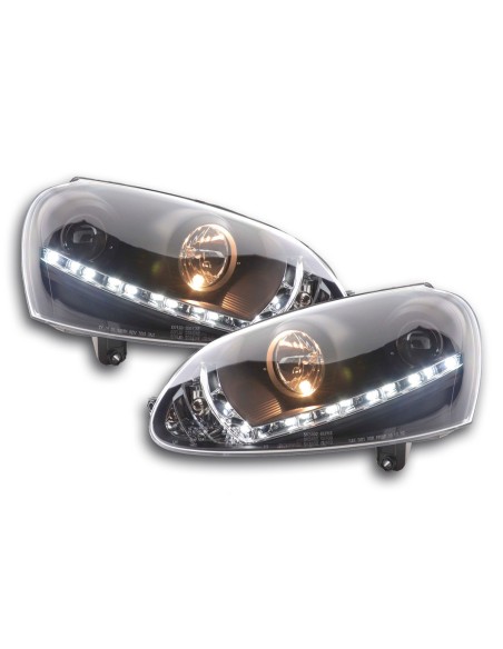 Fari Daylight Luci di marcia diurna a LED VW Golf 5 tipo 1K 03-08 nero