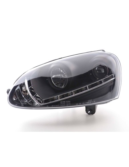 Fari Daylight Luci di marcia diurna a LED VW Golf 5 tipo 1K 03-08 nero