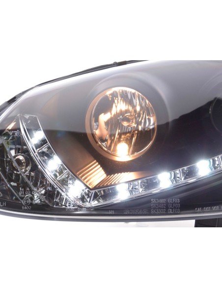 Fari Daylight Luci di marcia diurna a LED VW Golf 5 tipo 1K 03-08 nero