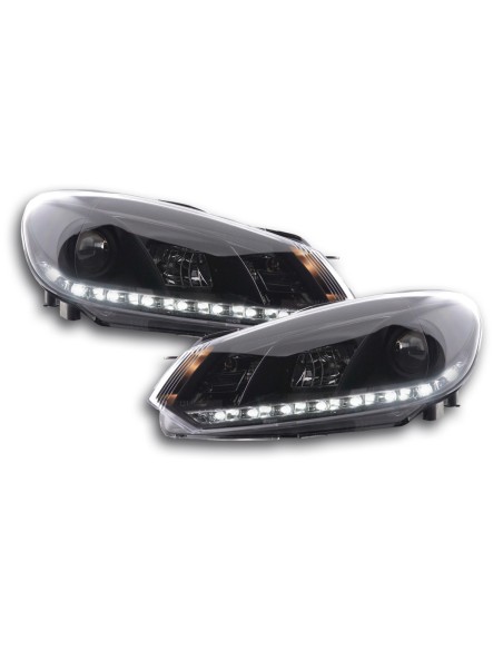 Faro diurno Luci di marcia diurna a LED VW Golf 6 tipo 1K 08- nero