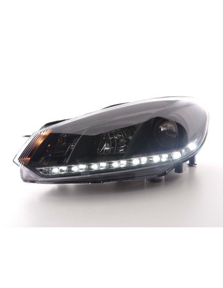 Faro diurno Luci di marcia diurna a LED VW Golf 6 tipo 1K 08- nero