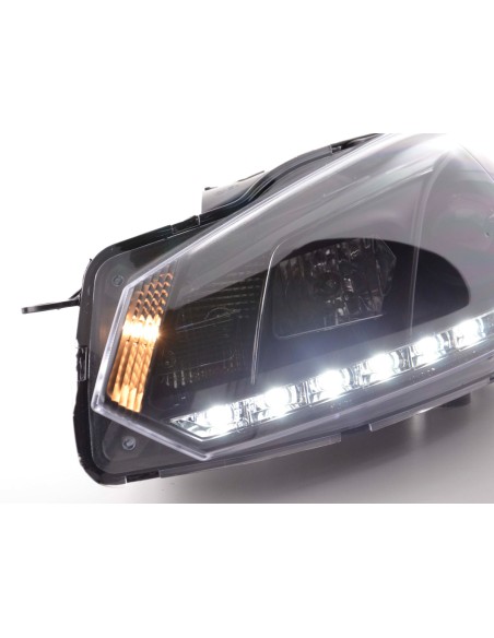 Faro diurno Luci di marcia diurna a LED VW Golf 6 tipo 1K 08- nero