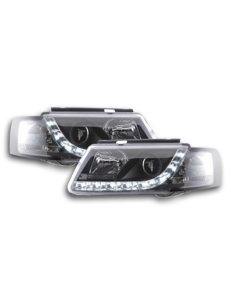 Set di fari Daylight Luci di marcia diurna a LED VW Passat tipo 3B 97-00 nere