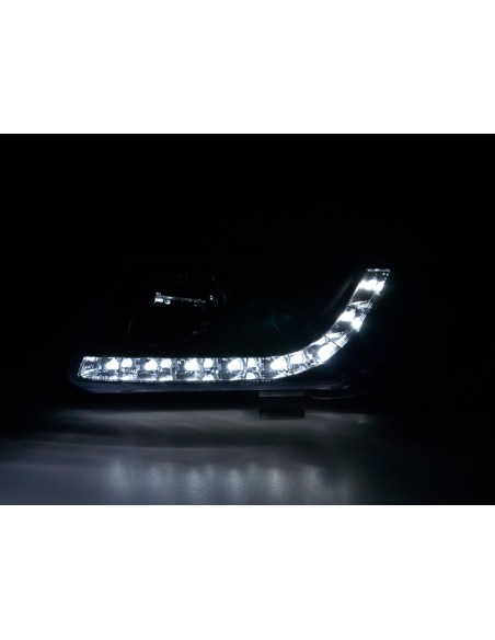 Set di fari Daylight Luci di marcia diurna a LED VW Passat tipo 3B 97-00 nere