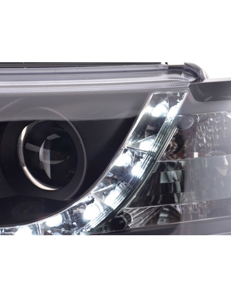 Set di fari Daylight Luci di marcia diurna a LED VW Passat tipo 3B 97-00 nere