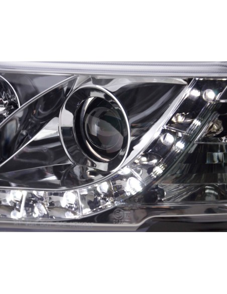 Faro Daylight LED DRL look VW Passat tipo 3B 97-00 cromato
