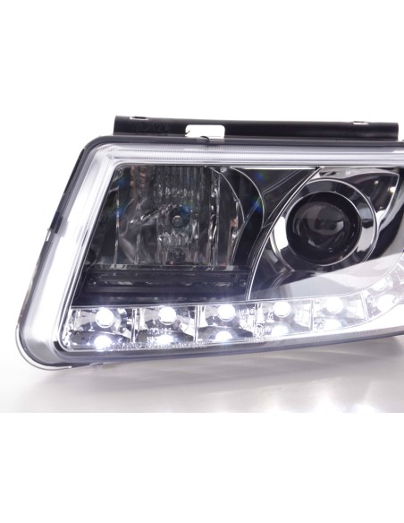 Faro Daylight LED DRL look VW Passat tipo 3B 97-00 cromato