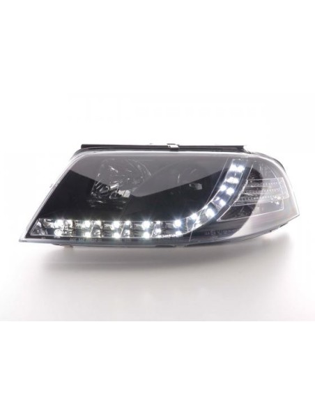 Faro Daylight LED DRL look VW Passat tipo 3BG 00-05 nero