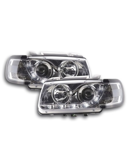 Faro Daylight LED DRL look VW Polo tipo 6N 94-99 cromato