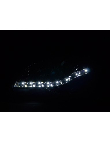 Faro Daylight LED DRL look VW Polo tipo 9N3 05-09 cromato