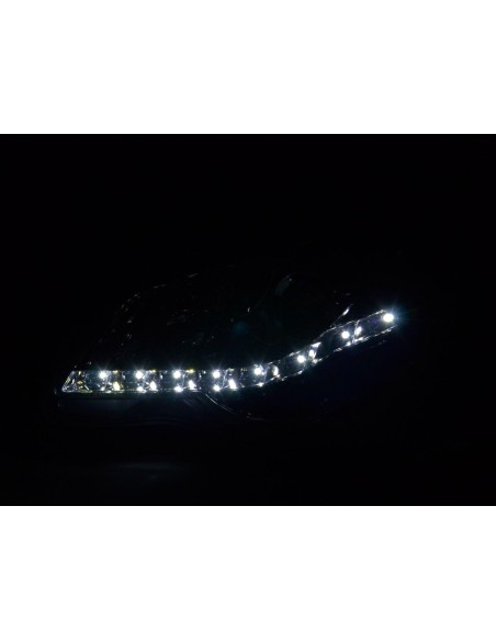 Faro Daylight LED DRL look VW Polo tipo 9N3 05-09 cromato