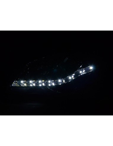 Faro Daylight LED DRL look VW Polo tipo 9N3 05-09 cromato