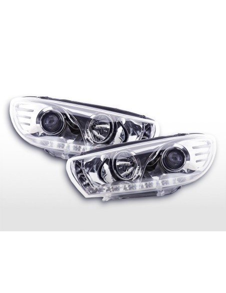 Faro Daylight LED DRL look VW Scirocco 3 Tipo 13 08- cromato
