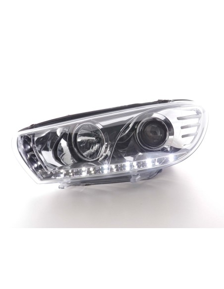 Faro Daylight LED DRL look VW Scirocco 3 Tipo 13 08- cromato