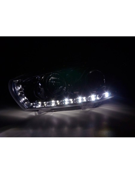 Faro Daylight LED DRL look VW Scirocco 3 Tipo 13 08- cromato