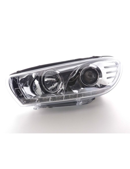 Faro diurno LED DRL look VW Scirocco 3 Tipo 13 08-14 cromato