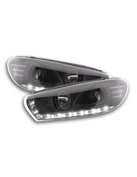 Faro diurno Luci di marcia diurna a LED VW Scirocco 3 Tipo 13 nero