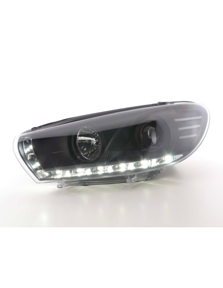Faro diurno Luci di marcia diurna a LED VW Scirocco 3 Tipo 13 nero