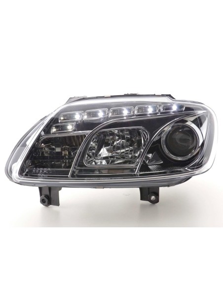 Faro Daylight LED DRL look VW Touran Tipo 1T / VW Caddy Tipo 2K 03- cromato