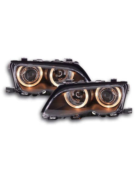 Faro Angel Eyes BMW Serie 3 berlina tipo E46 01-03 nero