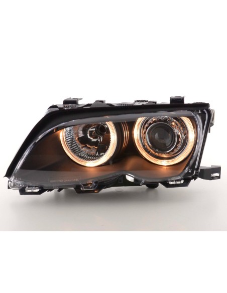 Faro Angel Eyes BMW Serie 3 berlina tipo E46 01-03 nero