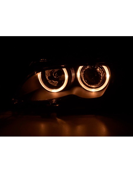 Faro Angel Eyes BMW Serie 3 berlina tipo E46 01-03 nero