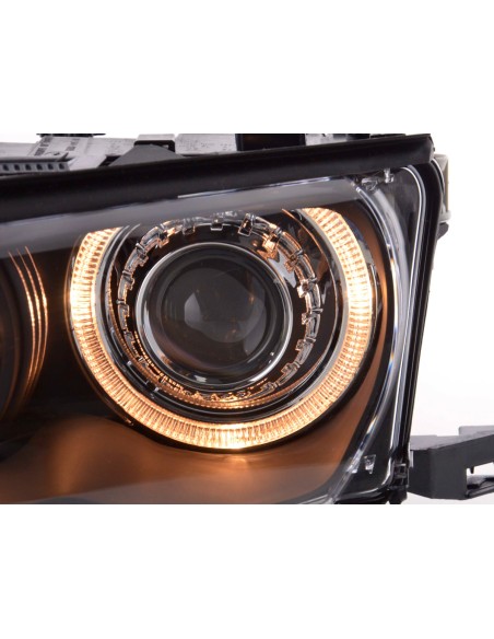 Faro Angel Eyes BMW Serie 3 berlina tipo E46 01-03 nero