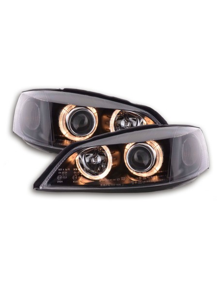 Faro Angel Eyes Opel Astra G 98-03 nero