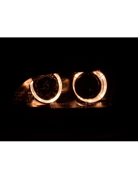 Faro Angel Eyes Opel Astra G 98-03 nero
