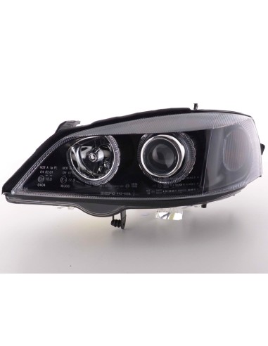 Faro Angel Eyes Opel Astra G 98-03 nero