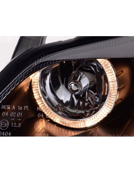 Faro Angel Eyes Opel Astra G 98-03 nero