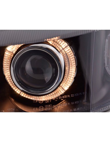 Faro Angel Eyes Opel Astra G 98-03 nero