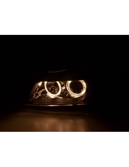 Faro Angel Eyes Opel Vectra C 02-04 nero