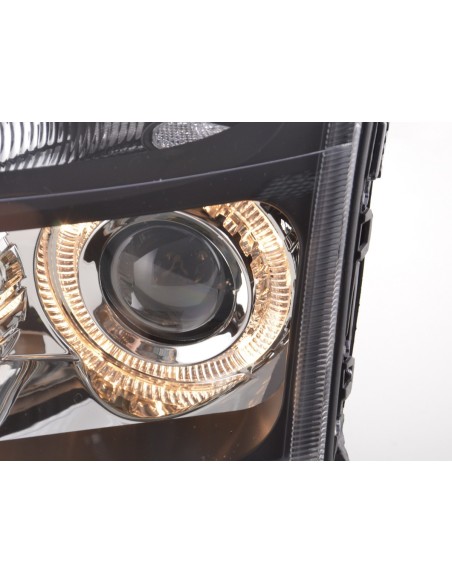 Faro Angel Eyes Opel Vectra C 02-04 nero