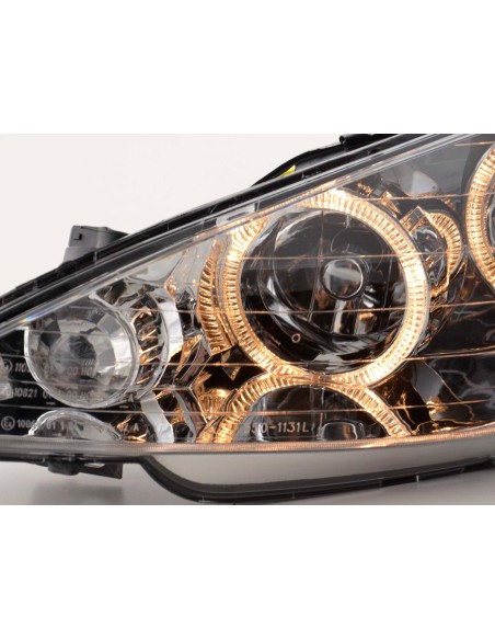 Fari anteriori Angel Eyes Peugeot 206 98-03 cromato